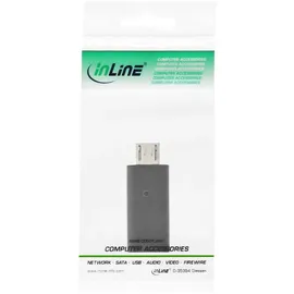 InLine USB 2.0 Adapter, Micro-USB Stecker auf USB-C Buchse