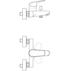 Ideal Standard Solution Ceraflex Badearmatur, Chrom
