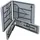 Garden Pleasure Sitzgruppe Mufaro, dunkelgrau Kunststoff, Metall, 3-teilig