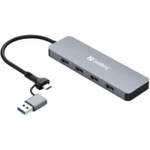 Sandberg USB-C/A to 4xUSB 3.0 Hub