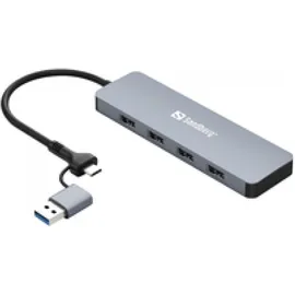 Sandberg USB-C/A to 4xUSB 3.0 Hub