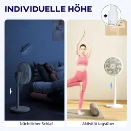 Homcom Standventilator 36 cm Weiß