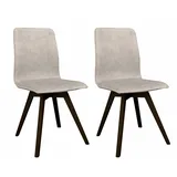 OTTO home Esszimmerstuhl Rania (Set, 2 St), Massivholzgestell, mit Keder weiß