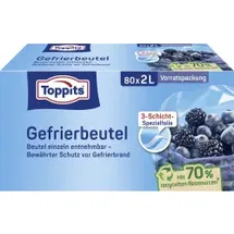 Toppits Gefrierbeutel 2,0 l, 80 St.
