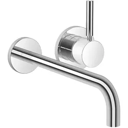 Waschtisch-Wand-Einhandbatterie mit Einzelrosetten META Chrom 36863660
