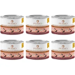 PERRO Schweinefleisch und Karotten Junior 6x410g Monoproteinfutter für Welpen