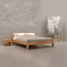 Krok Wood Massivholzbett Julia in Buche 180x220 cm - Transparent