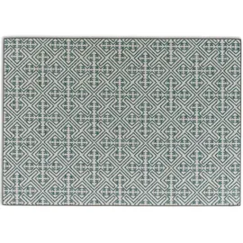 Schöner Wohnen SCHÖNER WOHNEN-Kollektion Outdoorteppich Parkland 70 x 140 cm Polypropylen Blau Türkis