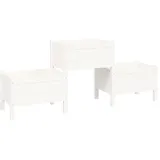 vidaXL Pflanzkübel 178 x 44 x 75 cm Weiß