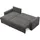 mebligo Ecksofa mit Schlaffunktion, Grau - Grau