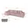 altdecor Ecksofa Cord mit Schlaffunktion 2-Sitzer Rosa