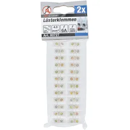 BGS Do it yourself Lüsterklemmen 4,0 mm2 6 Amp. 2 Stück 12er Block