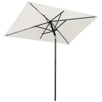 Sekey Sonnenschirm UB157, rechteckig, 200 x 125cm, creme, neigbar