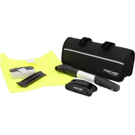 Fischer Fahrrad Pannen-Set Pannen-Set, spart Zeit bei der Reparatur, schnell und sicher, schwarz, 7-teilig