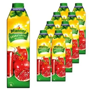 Pfanner Saft Granatapfel, Tetrapack, je 1 Liter, 8 Stück
