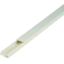Leitungsschutz-Kanal PVC, 2m, 40 x 40mm, weiß - weiß