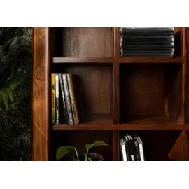 MASSIVMOEBEL24.DE CD-Regal 65 x 18 x 110 cm Walnuss