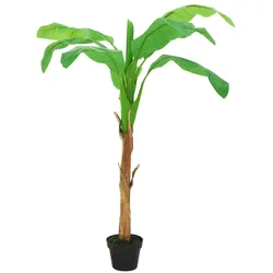 Künstlicher Bananenbaum mit Topf 180 cm Grün