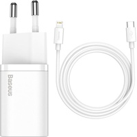 Baseus Super Si Set Quick Charger (20 W, Quick Charge 3.0), USB Ladegerät für Mobilgeräte Universal Weiß AC Schnellladung Indoor