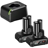 Bosch Akku-Starter-Set GBA 12 Volt / 2x 4,0 Ah + Schnellladegerät GAL 12V-20