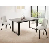 WFL GROUP Valentino 160 x 90 x 75 cm grau