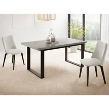 WFL GROUP Valentino 160 x 90 x 75 cm grau