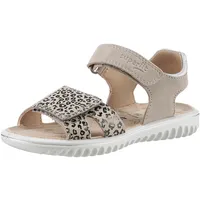 Superfit Sandale »SPARKLE WMS: mittel«, Klett-Sandalette mit Leomuster, Größenschablone