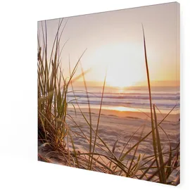 Art for the home - Outdoor Leinwandbilder Sonnenuntergang 50x50cm",