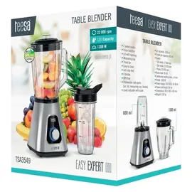 Teesa Easy EXPERT GO 1300 W, Glasbecher mit einem Fassungsvermögen von 1,5 l, zum Zerkleinern von Eis, TSA3549
