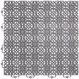Andiamo Klickfliesen Terrassenfliesen, 14 St., witterungsbeständig, wasserresistent, zuschneidbar, Klicksystem grau