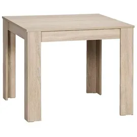 byLIVING Esstisch Nepal, 80x80 cm, Melaminbeschichtung Sonoma eichefarbig - Braun