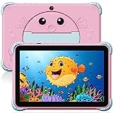 ascrecem Kinder Tablet 10 Zoll Android Tablet für Kinder mit WiFi Doppelkamera IPS Display Quad Core 32GB,Kindertablet ab 3-14 Jahre mädchen Junge,Kleinkind Tablet PC mit kindersicherer Hülle (Rose)