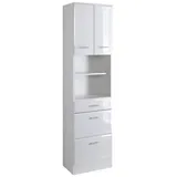 WELLTIME Hochschrank Neapel 50 x 34 x 193 cm Weiß