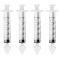 CNXUS Nasenspüler für Babys, 4pcs Spritzen Baby-Nasenspüler mit Silikon-Nasensaugspitze Neti-Topf Nasendusche, 10-ml-Nasenspülset Säuglings Nasenspü