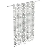 Eisl Duschvorhang Mosaik 180 x 200 cm grau