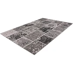 Teppich CALO-DELUXE "Ruzica-404" Gr. 6, grau, B:200cm H:6mm L:290cm, Kunstfaser, Teppiche, Flachgewebe, Vintage Design, Wohnzimmer