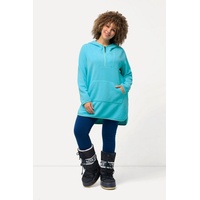 Ulla Popken Damen große Größen Übergrößen Plus Size Long-Teddy-Fleecepullover,