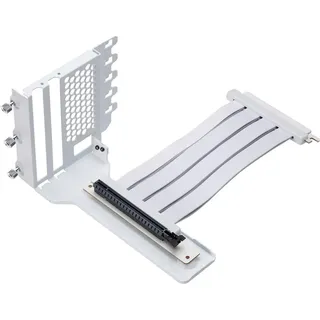 PHANTEKS Vertikales GPU-Bracket II + PCI-E 4.0 x16 Riser Flachband-Kabel, 22 cm - weiss, PC Gehäuse Zubehör