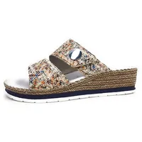 Rieker Pantolette Hausschuh beige 36 EU