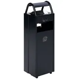 Proregal Kombiascher mit Schloss und Blenden 35 Liter, HxBxT 97,5 x 30,5 x 26,5 cm Stahl Anthrazit