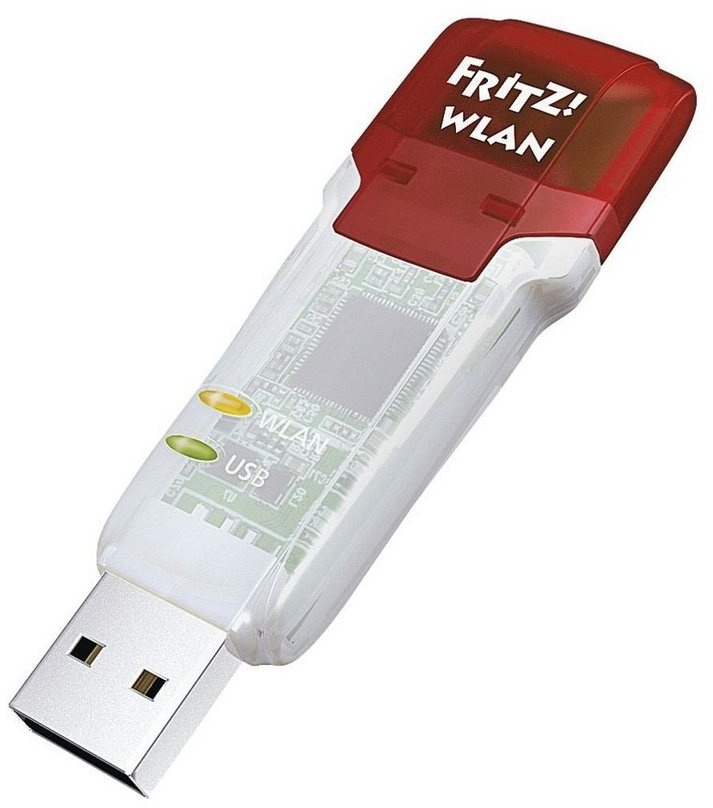 AVM FRITZ!WLAN USB Stick AC 860 Mobiler Router rot