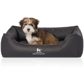 Knuffelwuff Hundebett Madison M-L 85 x 63 cm schwarz