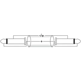 Omnitronic Klinkenkabel 2,5mm-Klinken-Stecker / 2,5mm-Klinken-Buchse 1,5m (30211600)