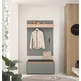 INOSIGN GIRON/CiTY Schuhbank 100 x 40 x 170 grün