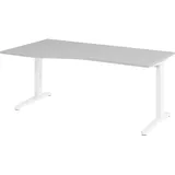 bümö Schreibtisch Grau / Weiß