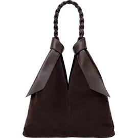 COLLEZIONE ALESSANDRO Lusso Schultertasche Leder Brown
