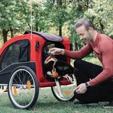 Nobby Senlima Fahrradhundeanhänger rot
