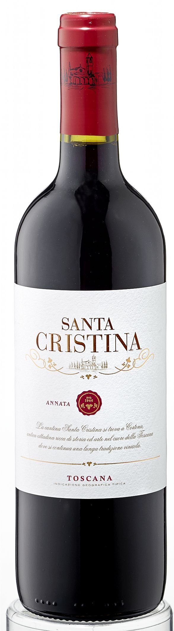 Villa Antinori Santa Cristina Rosso Toscana IGT Rotwein trocken 6 Flaschen x 0,75 l (4,5 l)