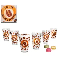 Ritzenhoff & Breker Latte-Macchiato-Glas 6er Set Latte Macciato 310ml Cremona Orange 12,9 cm - Ritzenhoff, Glas