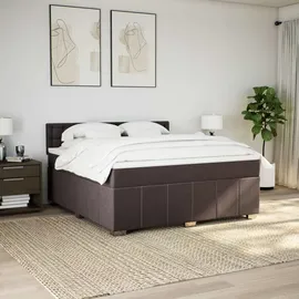 vidaXL Boxspringbett 180 x 200 cm Dunkelbraun